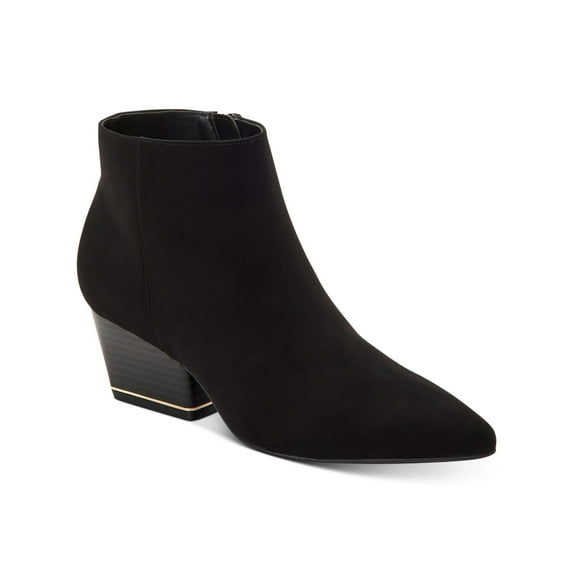 Alfani Womens Armena Faux Suede Pointed Toe Ankle Boots