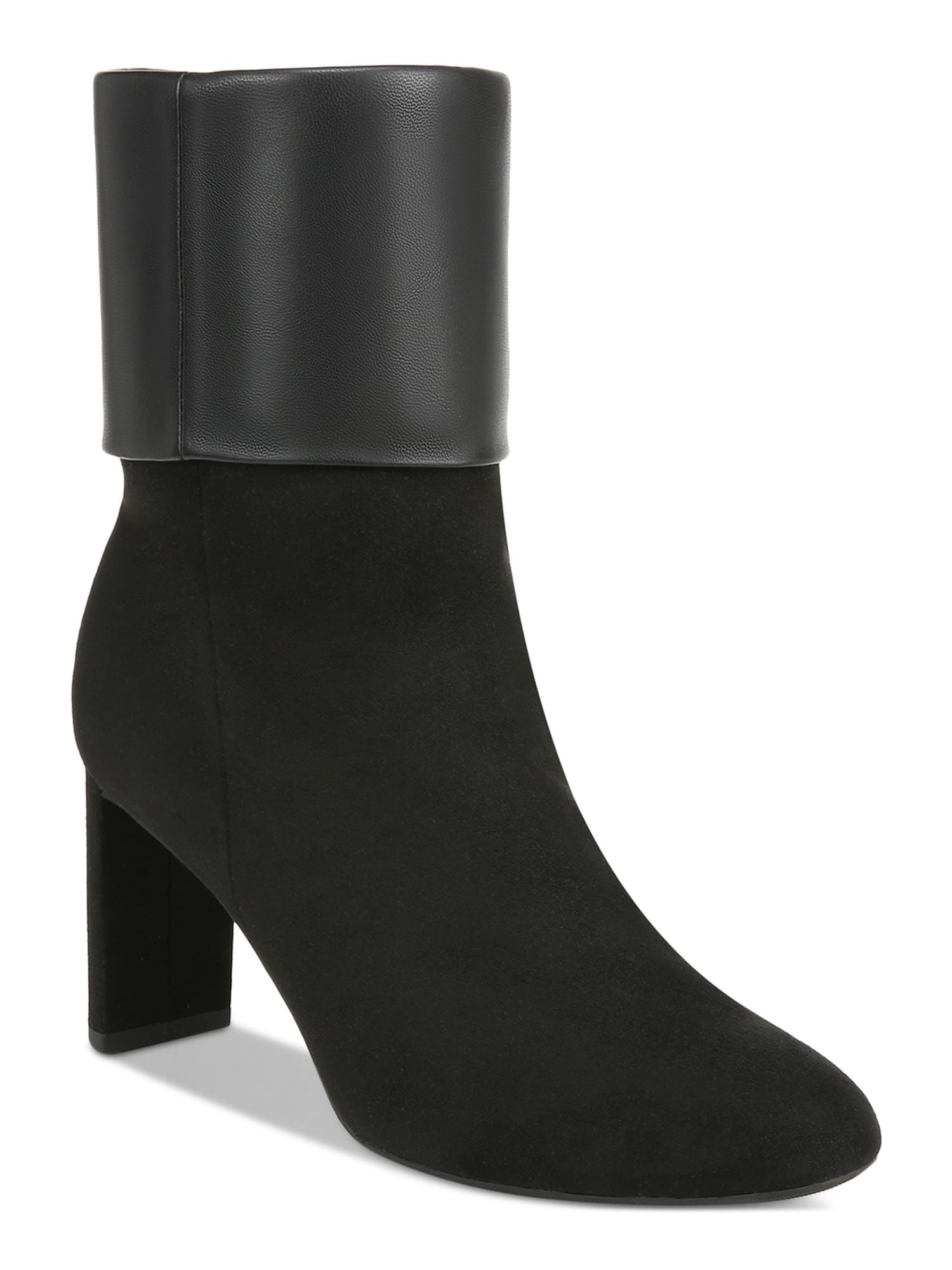 ALFANI Womens Black Mesh Cushioned Jamari Pointed Toe Stiletto Zip-Up Dress Heeled Boots M main image 0