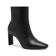 thumbnail image 1 of ALFANI Womens Black Cushioned Terrie Square Toe Block Heel Zip-Up Booties 10 M, 1 of 3