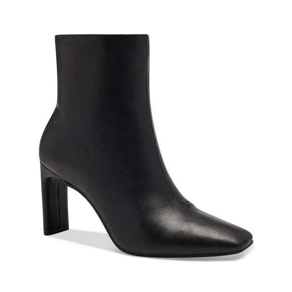 ALFANI Womens Black Cushioned Terrie Square Toe Block Heel Zip-Up Booties 5 M