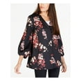thumbnail image 1 of ALFANI Womens Black Floral Blazer Jacket S, 1 of 4