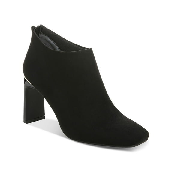 ALFANI Womens Black Padded Brittnee Square Toe Block Heel Zip-Up Booties 8.5 M