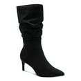 thumbnail image 1 of ALFANI Womens Black Padded Lissa Pointed Toe Stiletto Zip-Up Slouch Boot 6.5 M, 1 of 4
