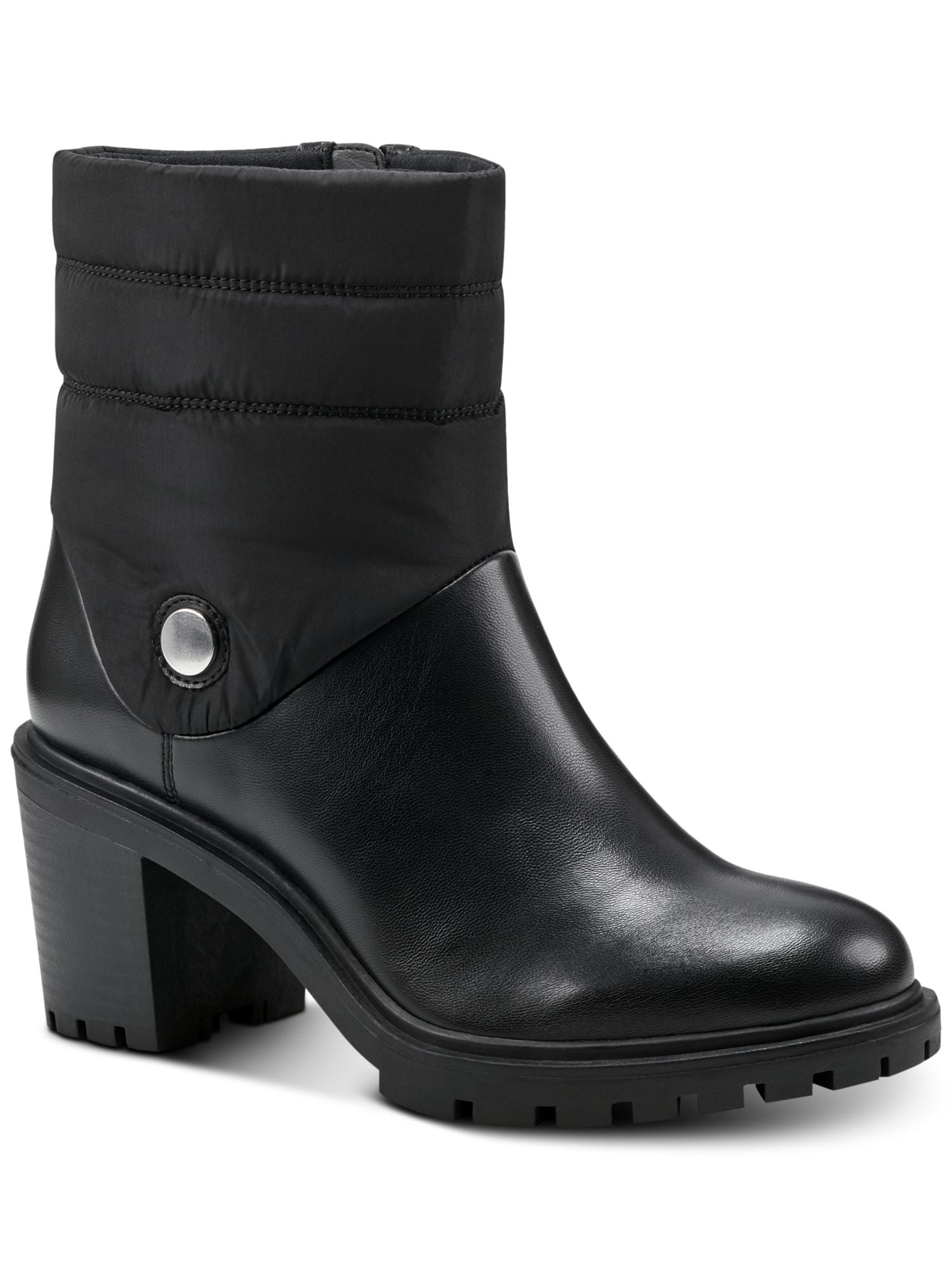 ALFANI Womens Black Goring Padded Tamira Round Toe Zip-Up Riding Boot M main image 0