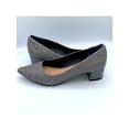 thumbnail image 1 of ALFANI Womens Black Snake Comfort Cashh Pointed Toe Block Heel Slip On Dress Pumps Shoes 10 M, 1 of 3