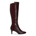 thumbnail image 1 of ALFANI Womens Burgundy Arch Support Cushioned Hakuu Kitten Heel Zip-Up Boots 7 M, 1 of 4