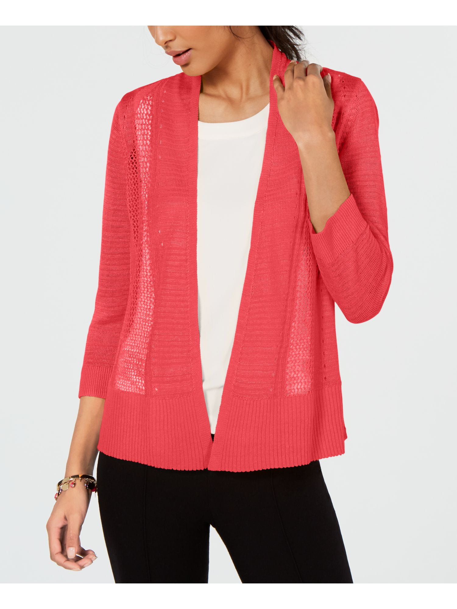Womens coral cardigan best sale sweater