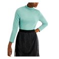 thumbnail image 1 of ALFANI Womens Green Long Sleeve Wear To Work Blouse M, 1 of 2