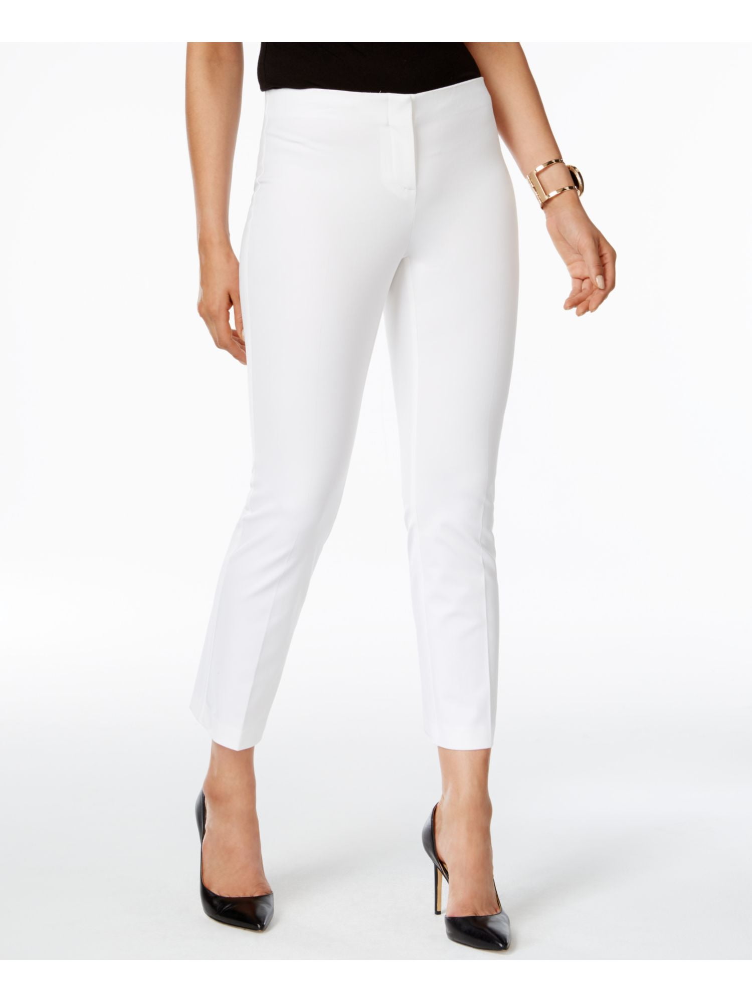 ALFANI Womens White Capri Pants Size 4