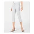 thumbnail image 1 of ALFANI Womens White Zippered Straight leg Pants Size: 14, 1 of 3