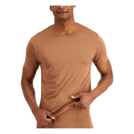 ALFATECH BY ALFANI Intimates Brown Air Mesh Quick-dry Base Layer Underwear M
