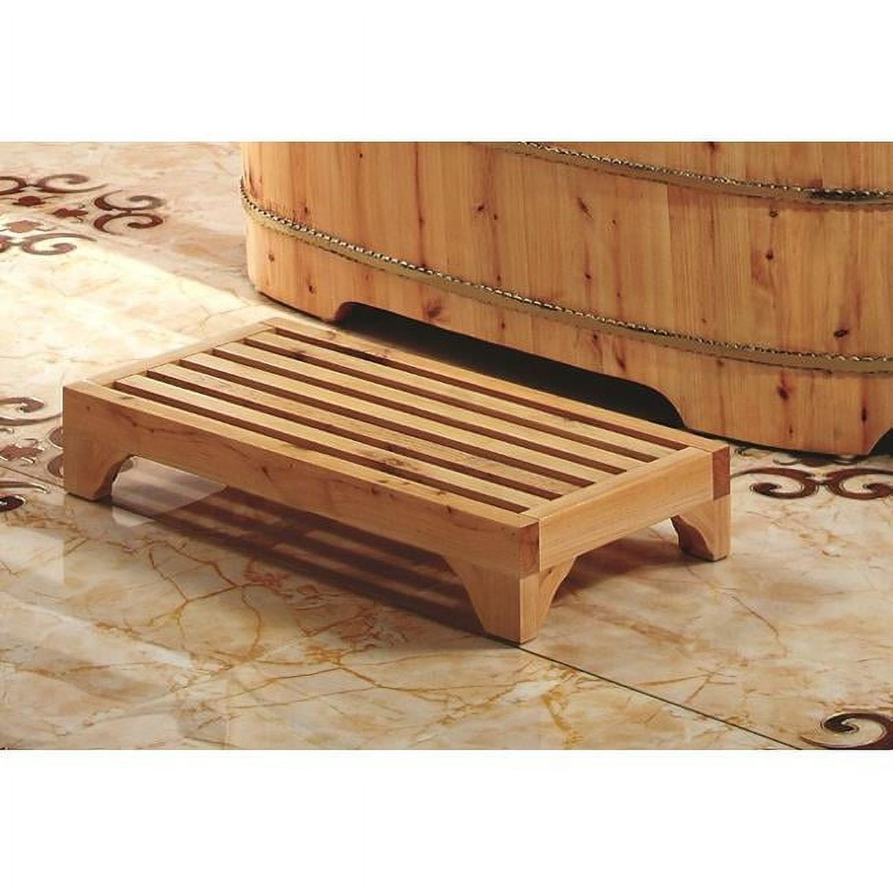 Natural Cedar Wood 24" Multi-Purpose Stepping Stool