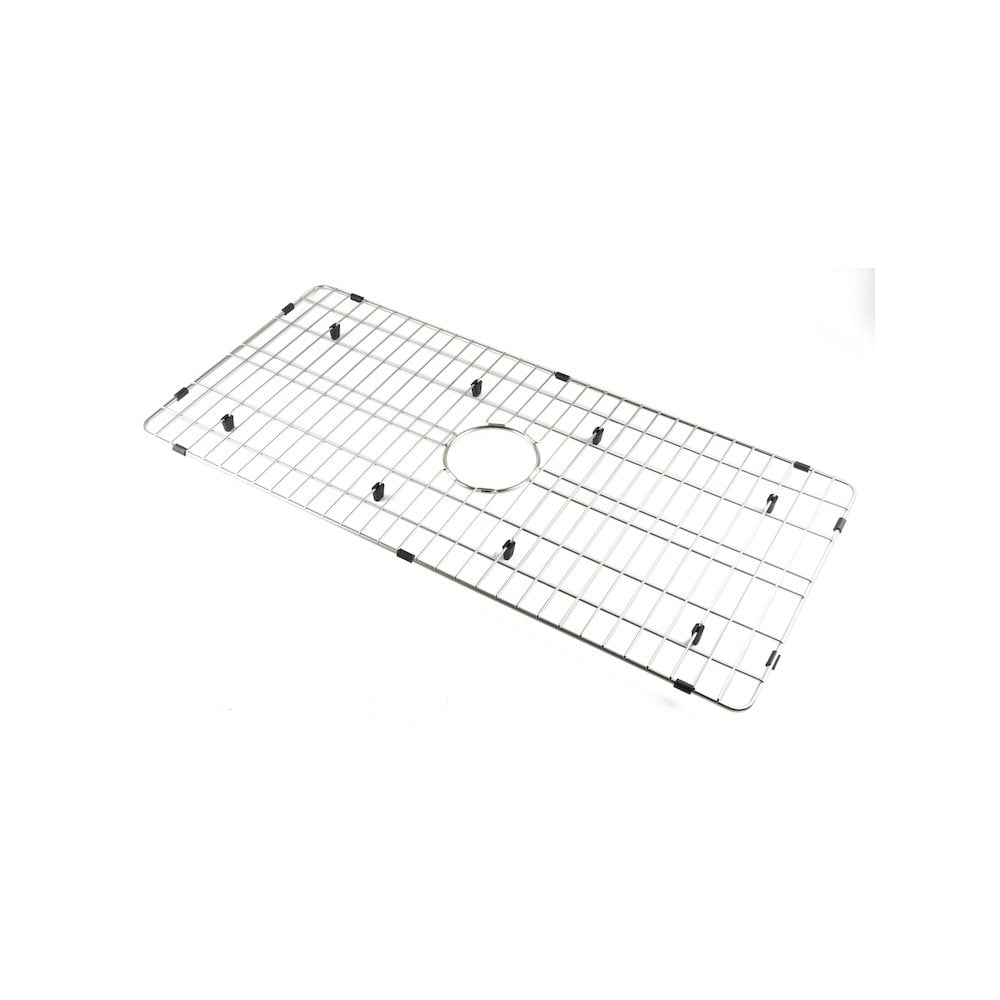 Brushed Stainless Steel Kitchen Sink Grid with Plastic Feet