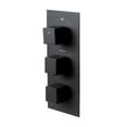thumbnail image 1 of ALFI Brand Black Matte 3-Way Water Diverter Trim Thermostatic Valve Shower Mixer Square Knobs, 1 of 12