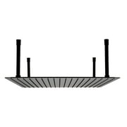 ALFI Brand Matte Black Stainless Steel 24" Square Ultra-Thin Rain Shower Head