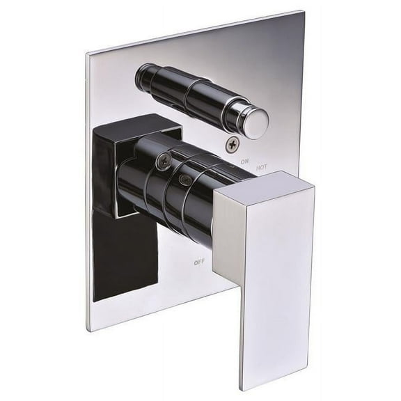 ALFI brand AB6801-PC Polished Chrome Modern Square Pressure Balanced Shower Mixer with Diverter
