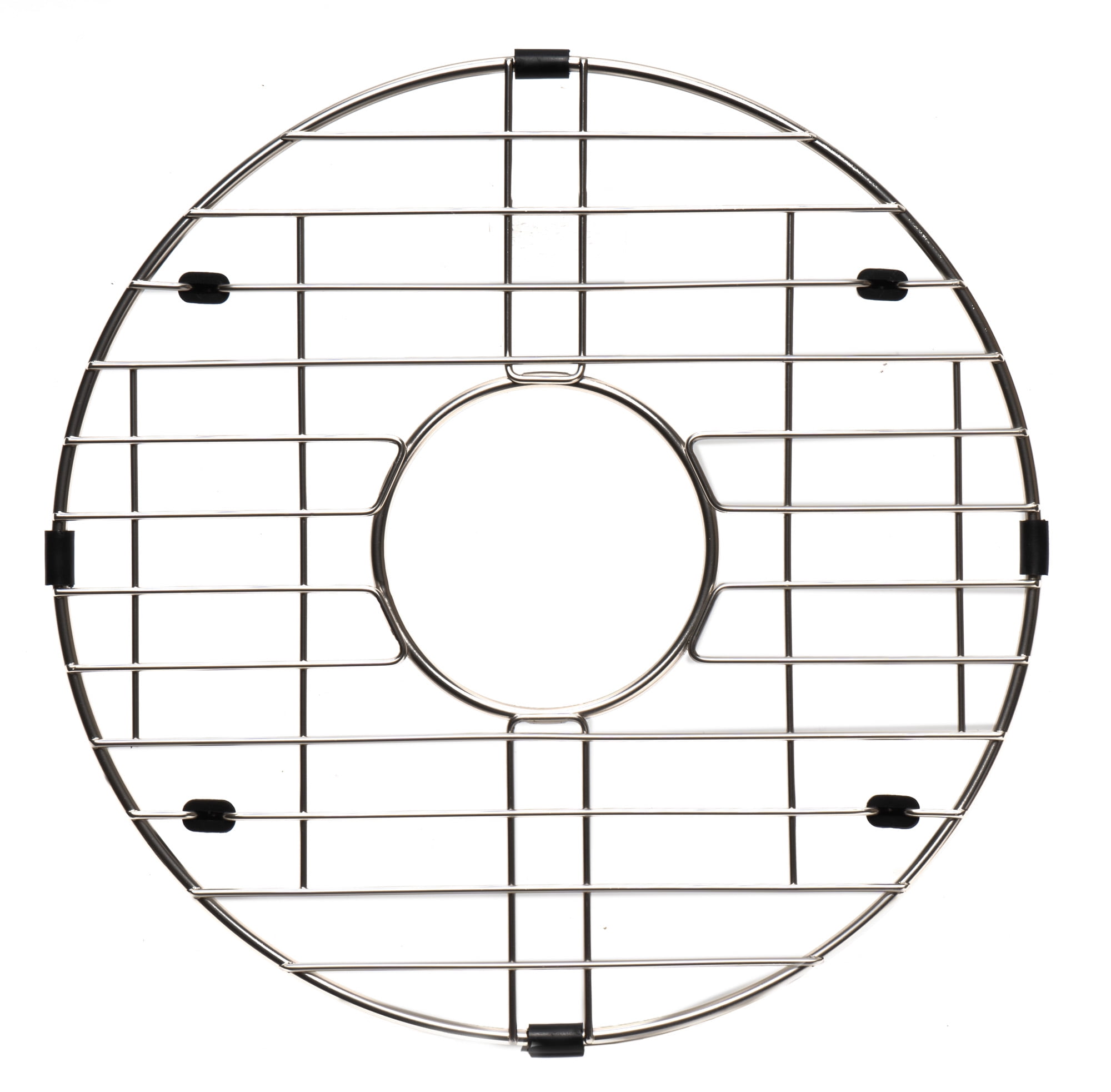 Round Brushed Stainless Steel Kitchen Sink Grid