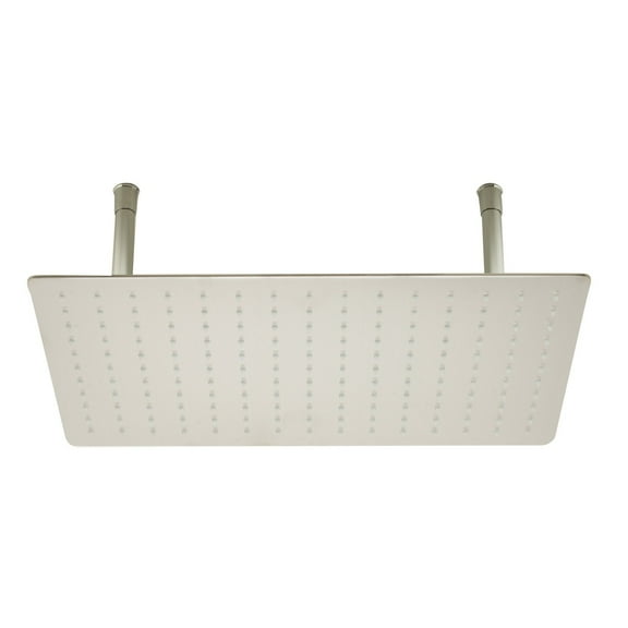 ALFI brand RAIN2012-BSS 20" Rectangular Brushed Solid Stainless Steel Ultra Thin Rain Shower Head