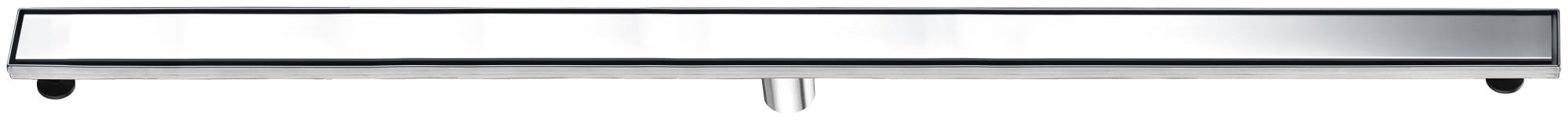 59" Polished Stainless Steel Linear Shower Drain with Solid Cover