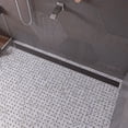 thumbnail image 1 of ALFI brand 59" Stainless Steel Linear Shower Drain with Groove Lines, 1 of 6