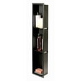 thumbnail image 1 of ALFI brand 8" x 36" Black Matte Stainless Steel Vertical Triple Shelf Bath Shower Niche, 1 of 12