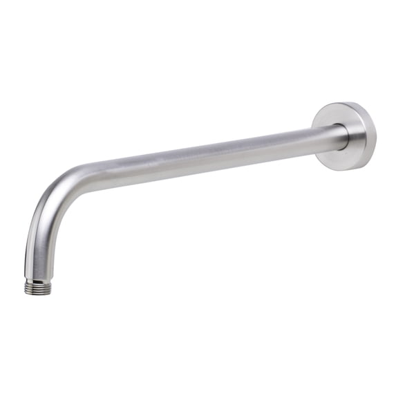 ALFI brand AB16RW-BN 16" Brushed Nickel Round Wall Mounted Shower Arm for Round Rain Shower Heads