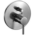 thumbnail image 1 of ALFI brand AB1701-BN Brushed Nickel Pressure Balanced Round Shower Mixer with Diverter, 1 of 7