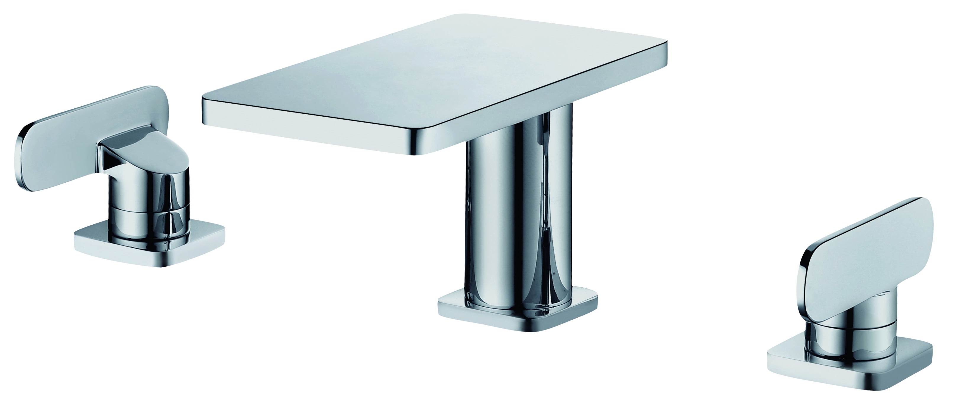 Polished Chrome 8" Widespread Two-Handle Bathroom Faucet