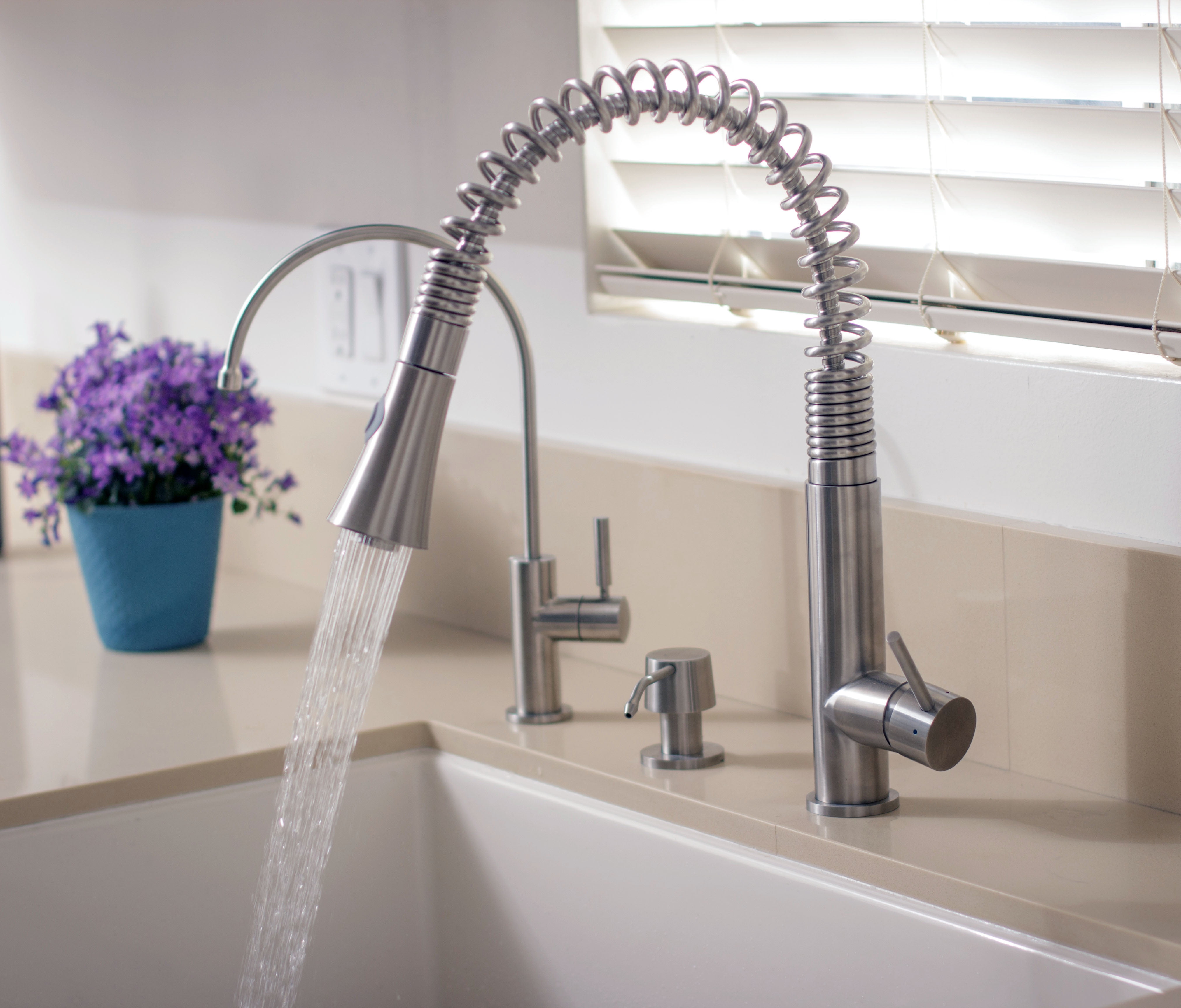 ALFI brand AB2032 Solid Stainless Steel Commercial Spring Kitchen