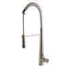 Stainless Steel Commercial Spring Kitchen Faucet with Pull-out Spray