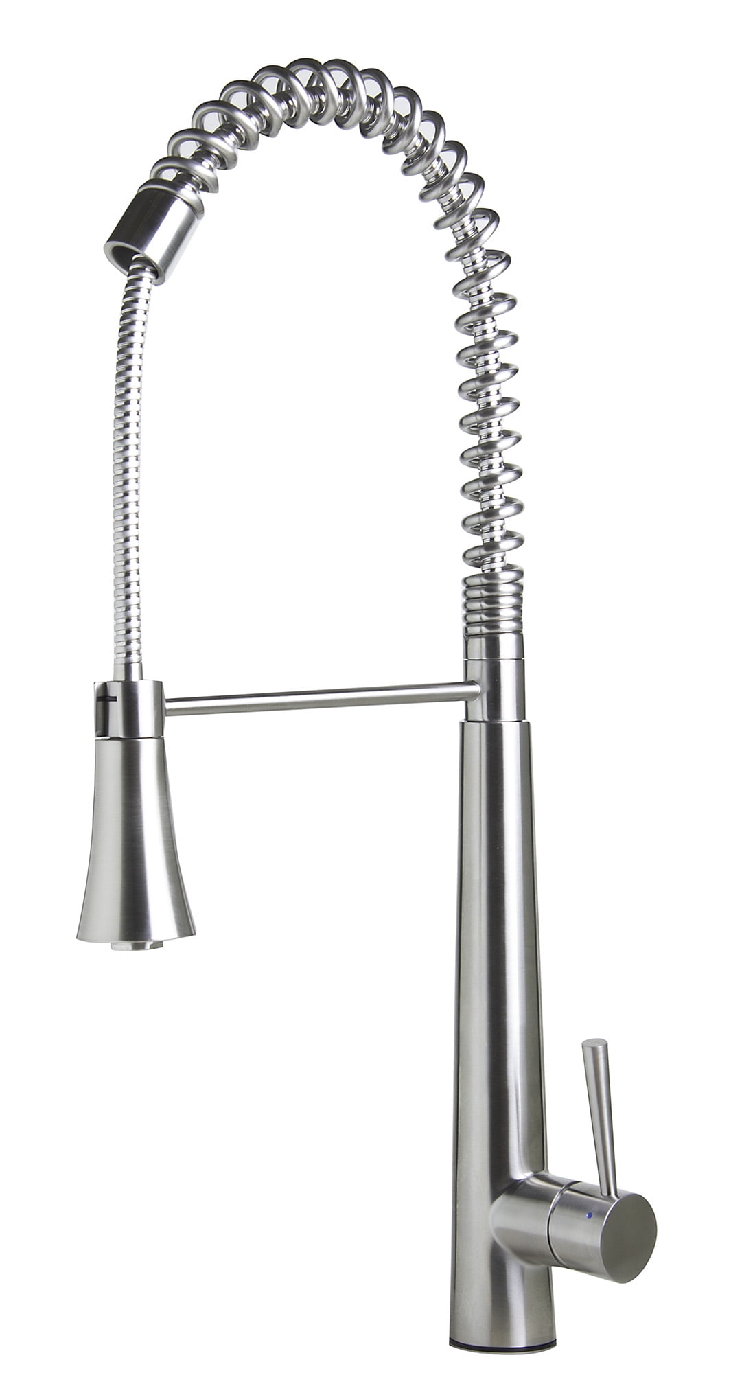 Stainless Steel Commercial Spring Kitchen Faucet with Pull Down Spray
