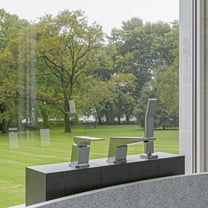 ALFI brand AB2464-BN Brushed Nickel Deck Mounted 3 Hole Tub Filler & Shower Head