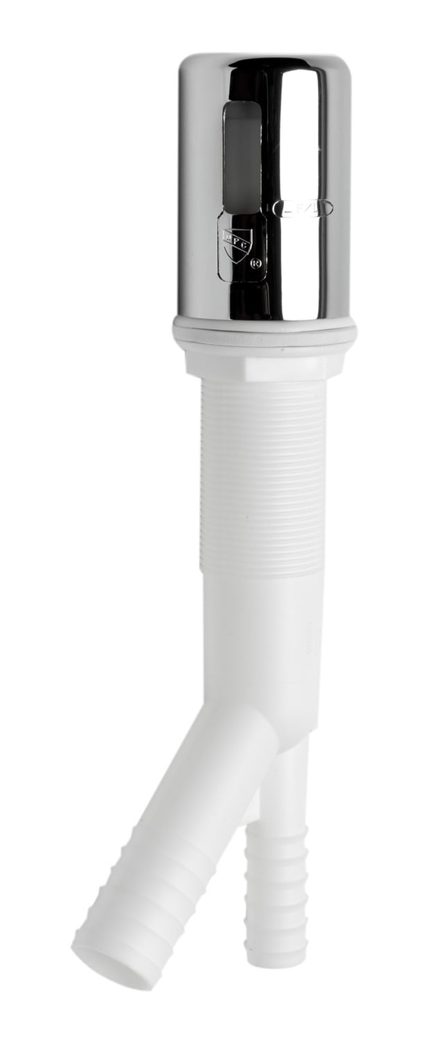 Polished Chrome Dishwasher Air Gap Cover and Tube