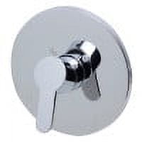 Polished Chrome Wall-Mounted Shower Valve Mixer with Lever Handle