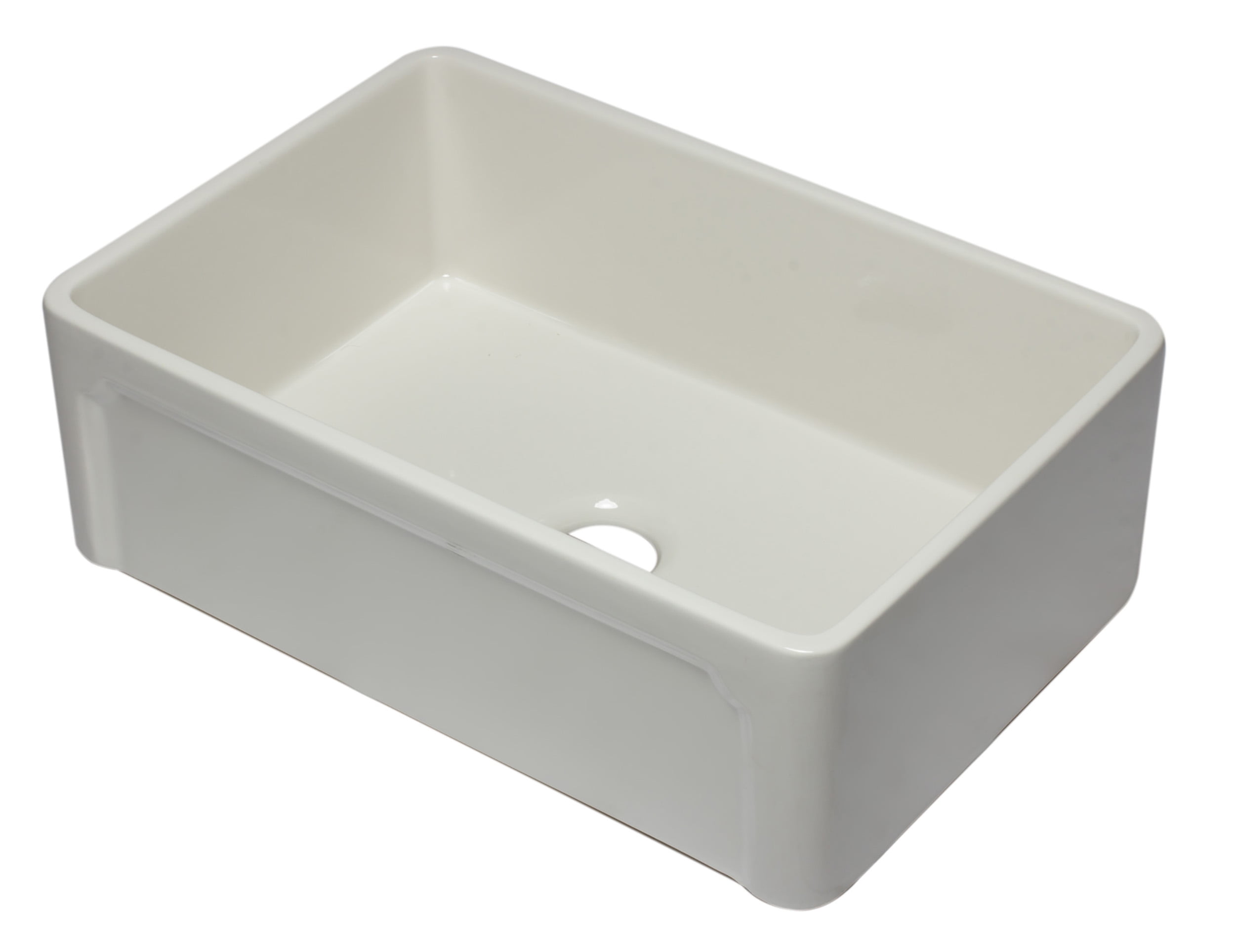 30'' Biscuit Fireclay Farmhouse Single Bowl Kitchen Sink