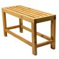 Natural Cedar Wood 26" Slated Single Person Bench