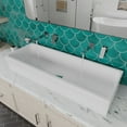 thumbnail image 1 of ALFI brand AB48TR 48" White Above Mount Fireclay Bath Trough Sink, 1 of 9