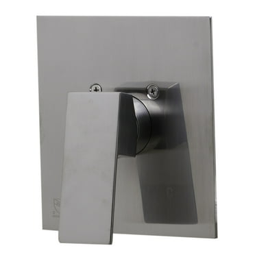 ALFI brand AB5501-BN Brushed Nickel Shower Valve Mixer with Square Lever Handle