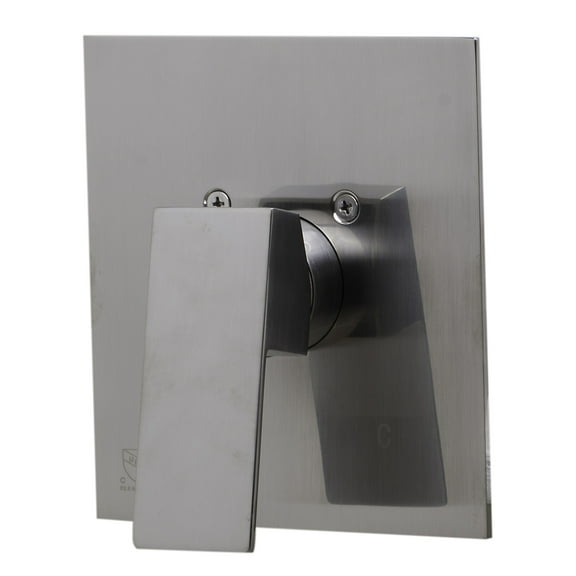 ALFI brand AB5501-BN Brushed Nickel Shower Valve Mixer with Square Lever Handle