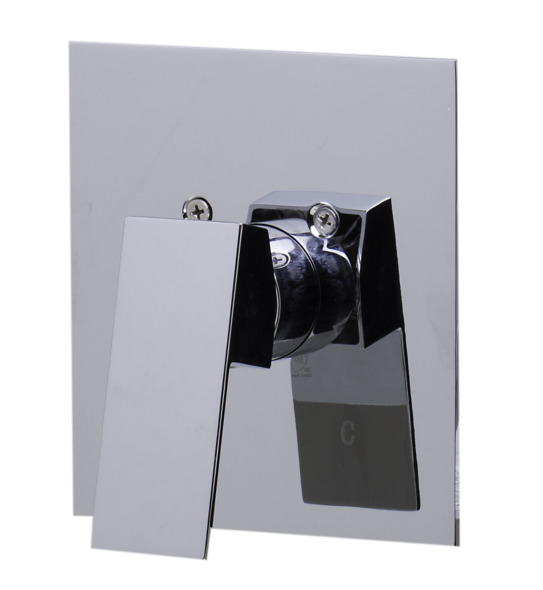 Polished Chrome Wall-Mounted Shower Valve Mixer with Lever Handle