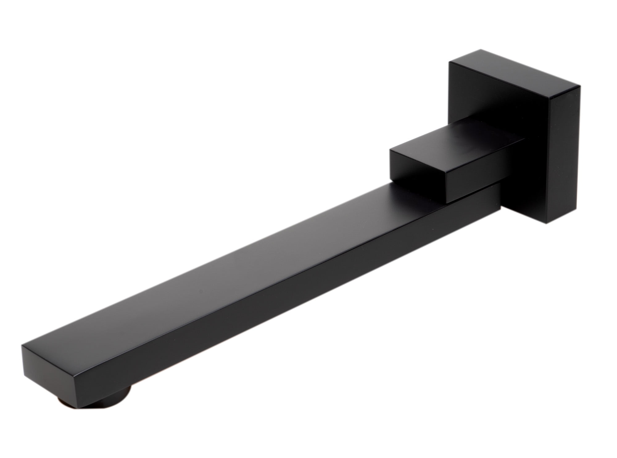 Black Matte Brass Wall Mounted Foldable Tub Spout