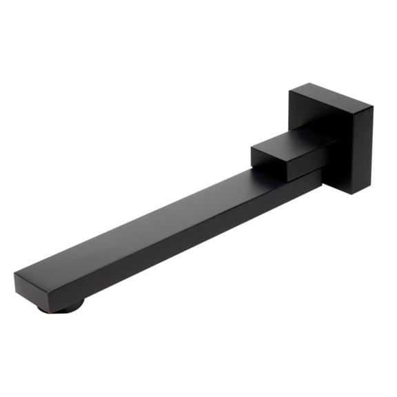 ALFI brand AB7701-BM Black Matte Square Foldable Tub Spout