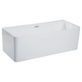 thumbnail image 1 of ALFI brand AB8859 67 inch White Rectangular Acrylic Free Standing Soaking Bathtub, 1 of 6