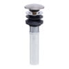 ALFI brand AB9056-BN Brushed Nickel Pop Up Drain for Bathroom Sink with Overflow