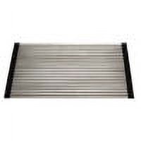 Modern Stainless Steel Kitchen Sink Drain Mat, 18" x 13"