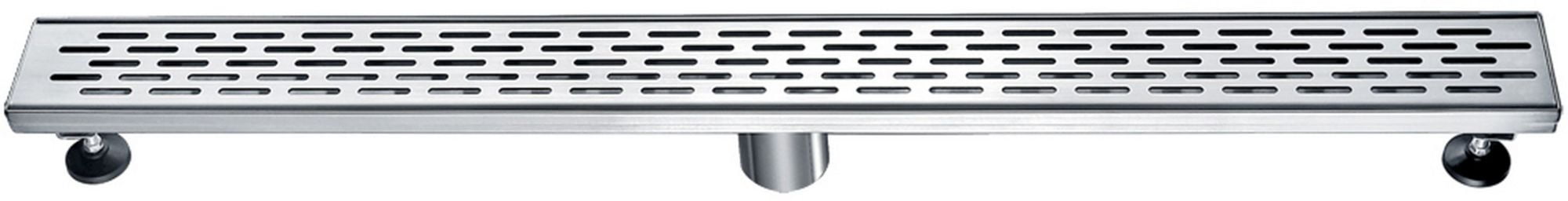 32" Stainless Steel Linear Shower Drain with Groove Holes