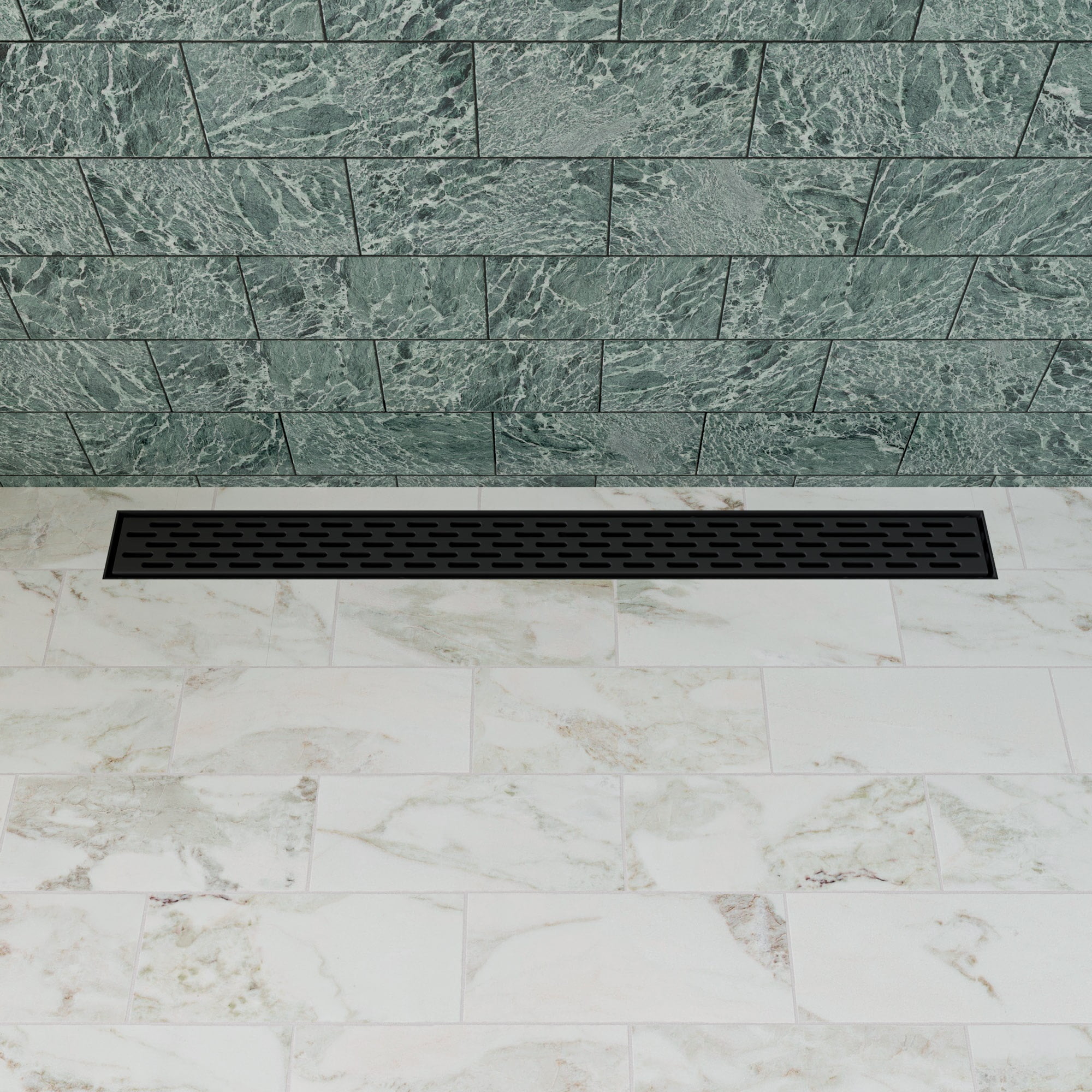32'' Black Matte Stainless Steel Linear Shower Drain
