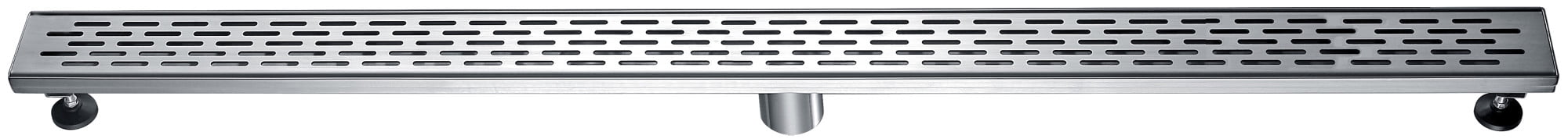 47" Stainless Steel Linear Shower Drain with Groove Holes