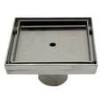 thumbnail image 1 of ALFI brand ABSD55A 5" x 5" Modern Square Stainless Steel Shower Drain w/o Cover, 1 of 8