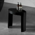 thumbnail image 1 of ALFI brand ABST66BM Black Matte Solid Surface Resin Bathroom / Shower Stool, 1 of 11